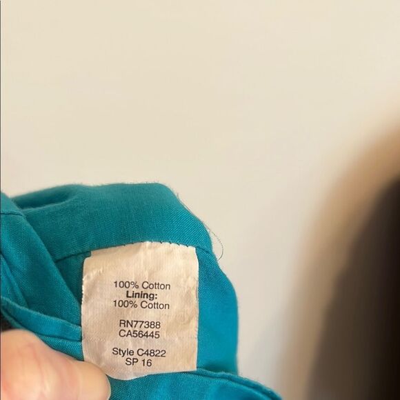 J Crew Floral Blue and Red Sleeveless Dress - Picture 7 of 7